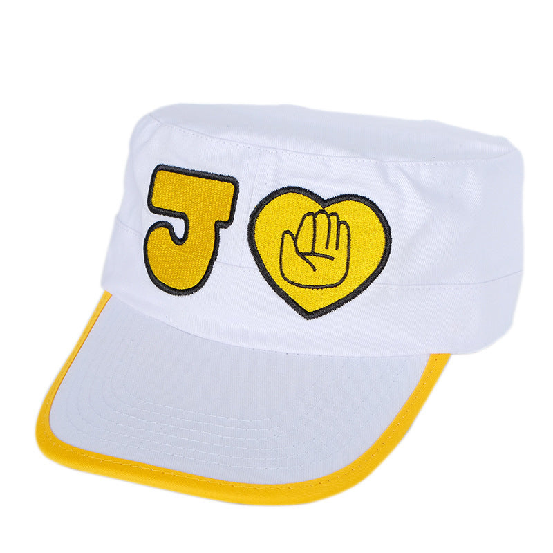 JOJO Embroidered Flat Top Hat