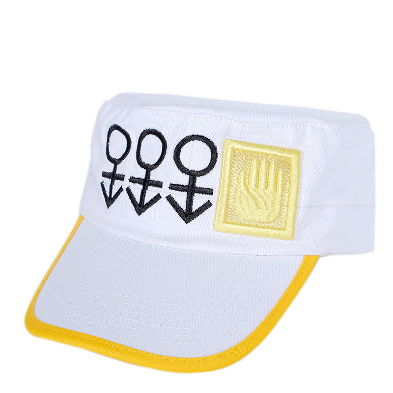 JOJO Embroidered Flat Top Hat