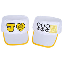 JOJO Embroidered Flat Top Hat