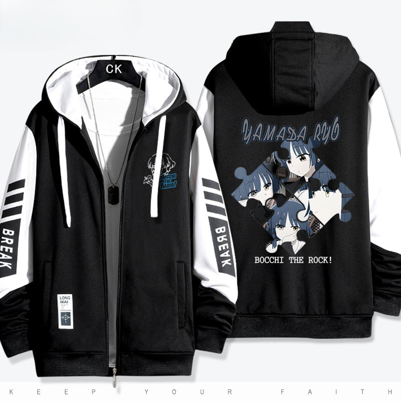 Men's and Women's Anime Hooded Thin Jacket