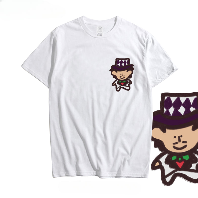 Unisex JOJO Cartoon Graphic Short-sleeved T-shirt