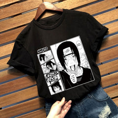 Unisex Anime Pattern Short Sleeve Loose T-Shirt