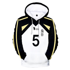 Unisex Fukurōdani Volleyball 3D Print Cosplay Pullover Hoodie