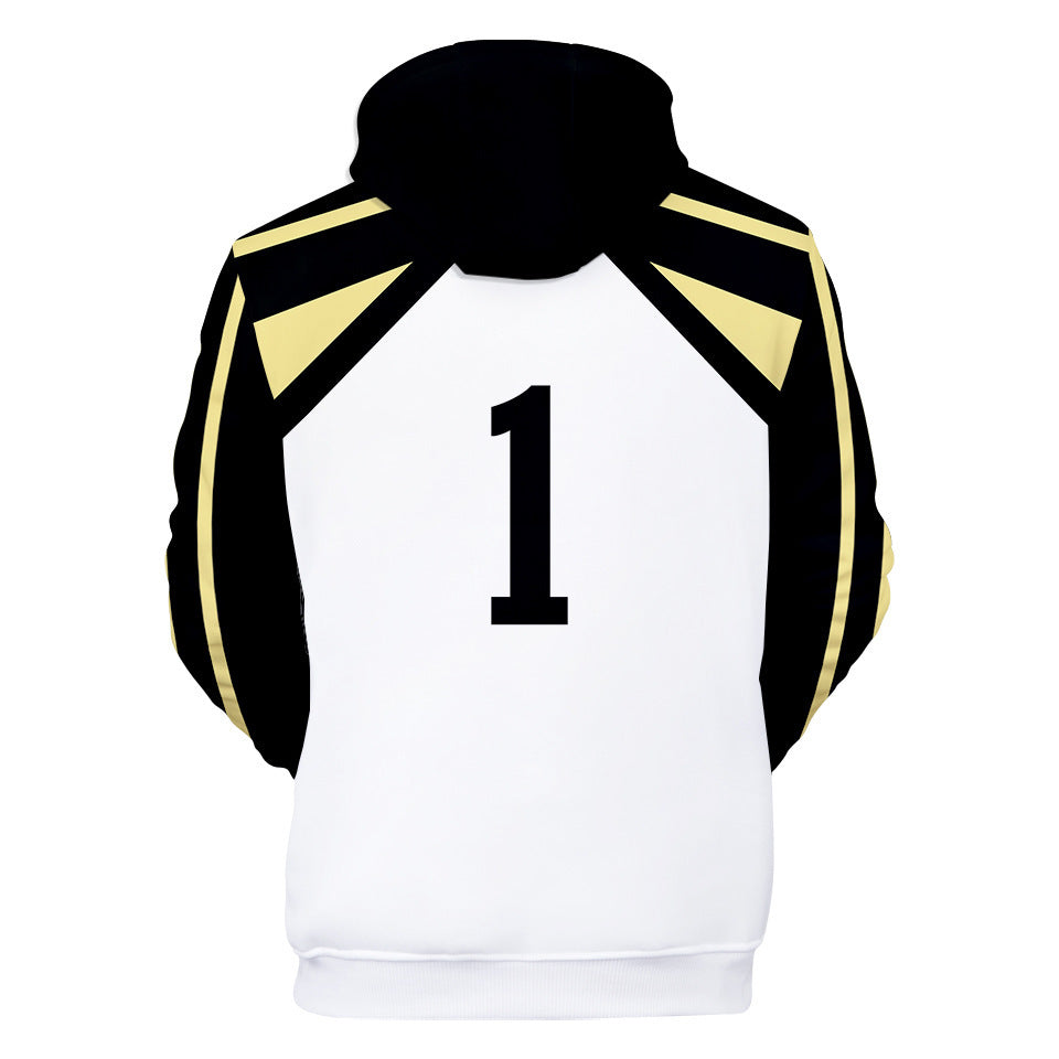 Unisex Fukurōdani Volleyball 3D Print Cosplay Pullover Hoodie