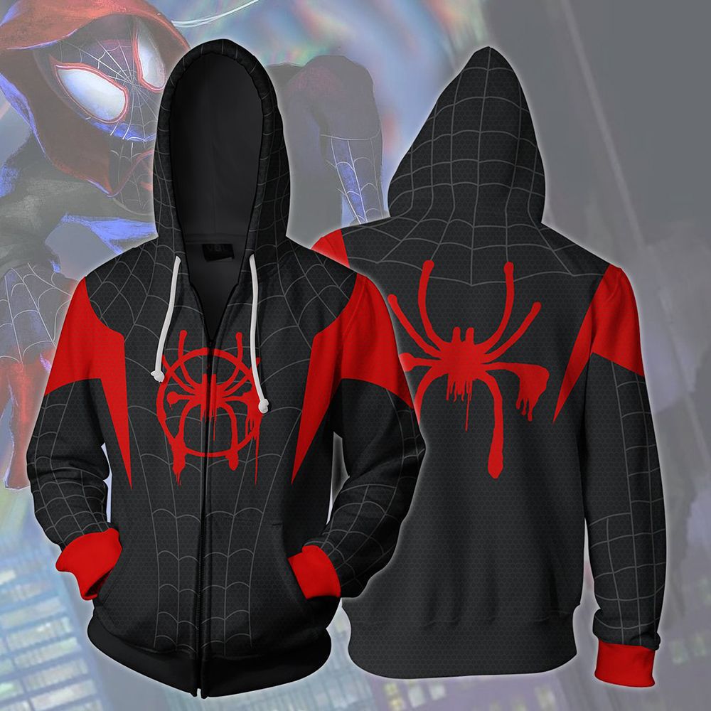 Unisex Spider 3D Print Cosplay Pullover Hoodie