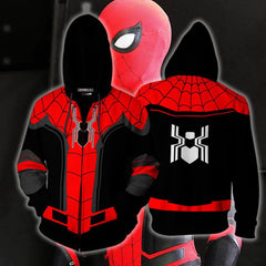 Unisex Spider 3D Print Cosplay Pullover Hoodie