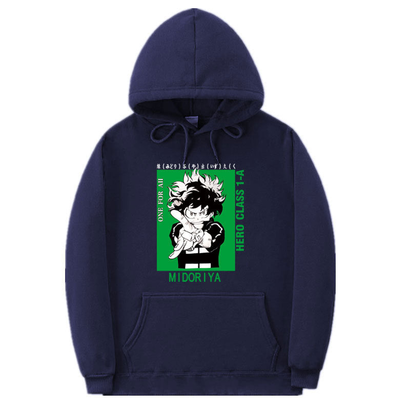 Unisex Boku Anime Printed Casual Pullover Hoodie