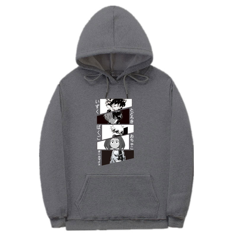 Unisex Anime Casual Graphic Loose Hoodie