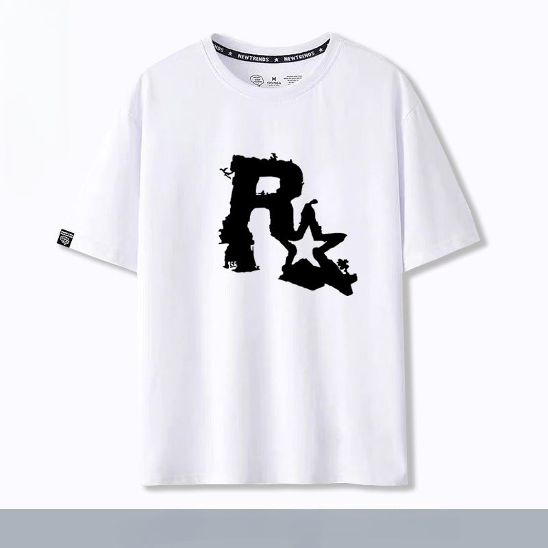 Unisex Game R Star Cotton Short Sleeve T-Shirt