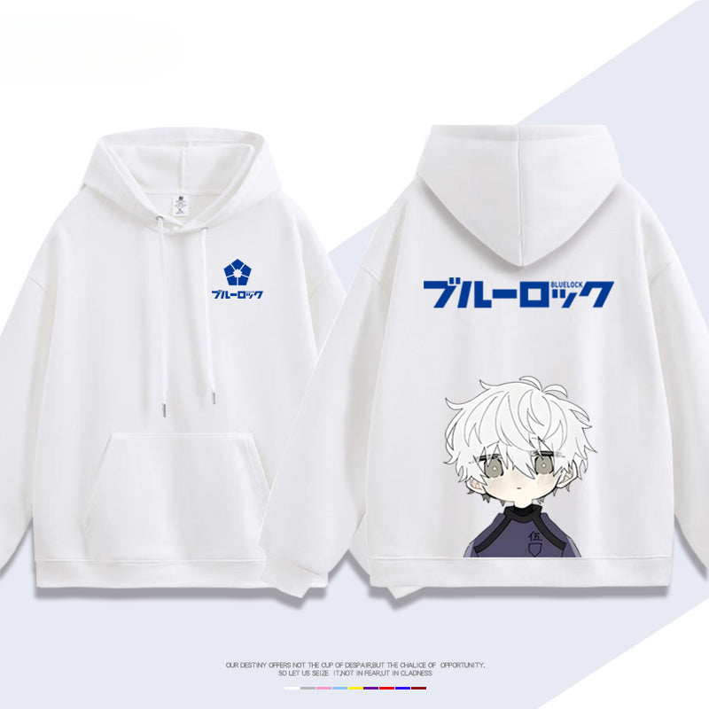 Unisex Anime Pattern Printed Pullover Hoodie
