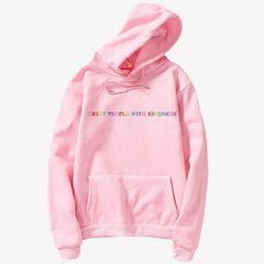 Harry Treat People with Kindness Letter Print Hoodie