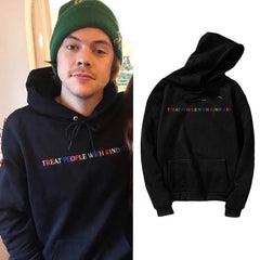 Harry Treat People with Kindness Letter Print Hoodie