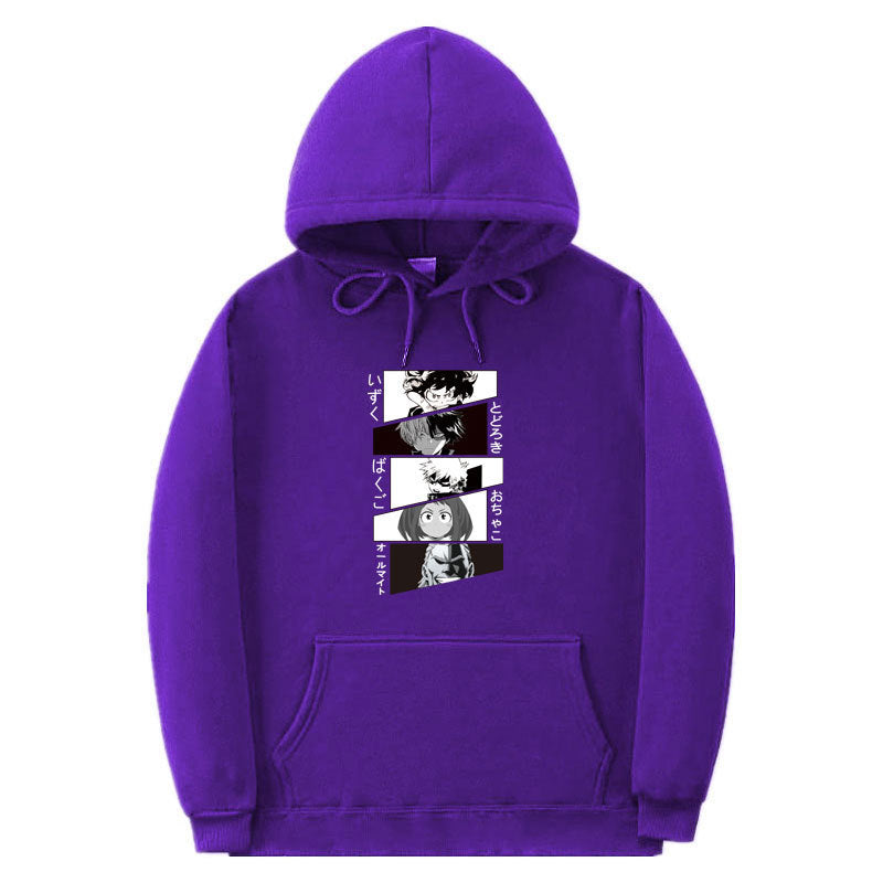 Unisex Anime Casual Graphic Loose Hoodie