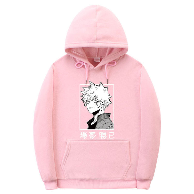 Unisex Boku Pattern Casual Pullover Hoodie