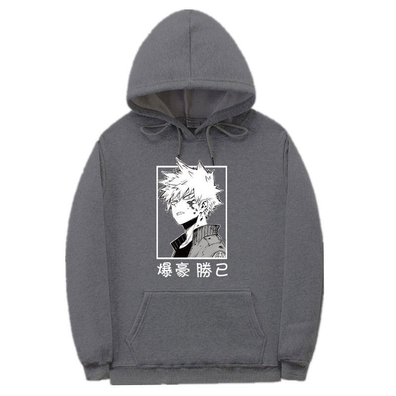 Unisex Boku Pattern Casual Pullover Hoodie