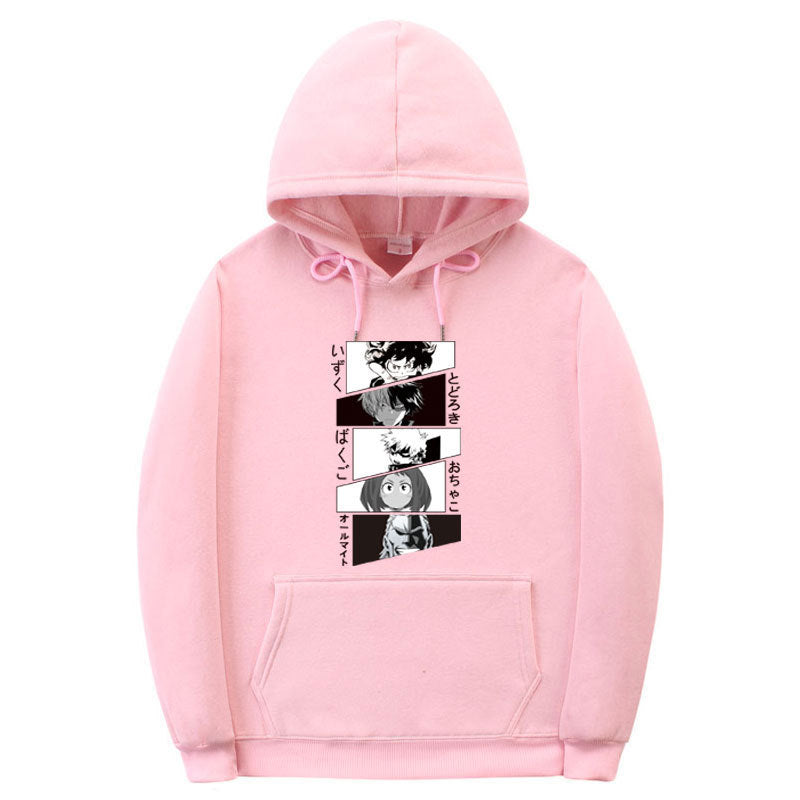 Unisex Anime Casual Graphic Loose Hoodie