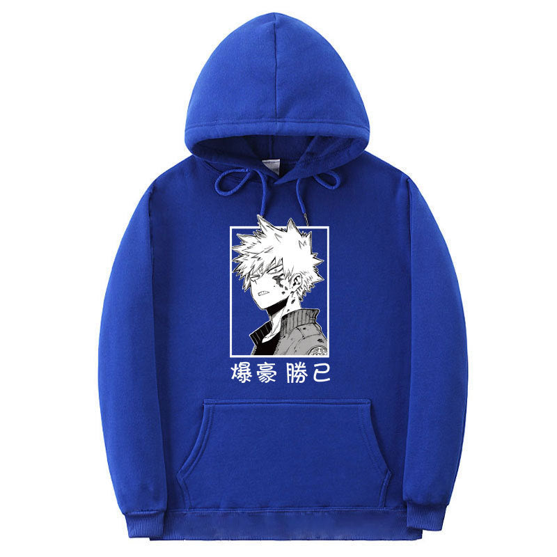 Unisex Boku Pattern Casual Pullover Hoodie