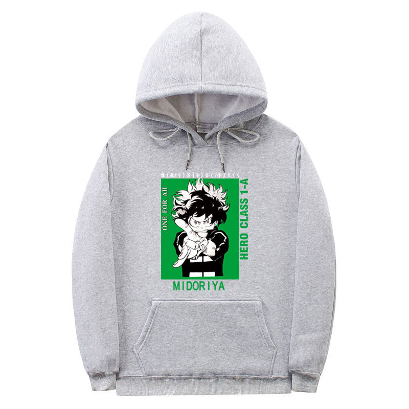 Unisex Boku Anime Printed Casual Pullover Hoodie