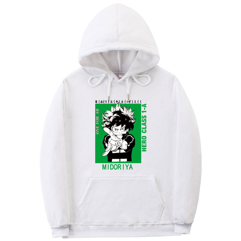 Unisex Boku Anime Printed Casual Pullover Hoodie