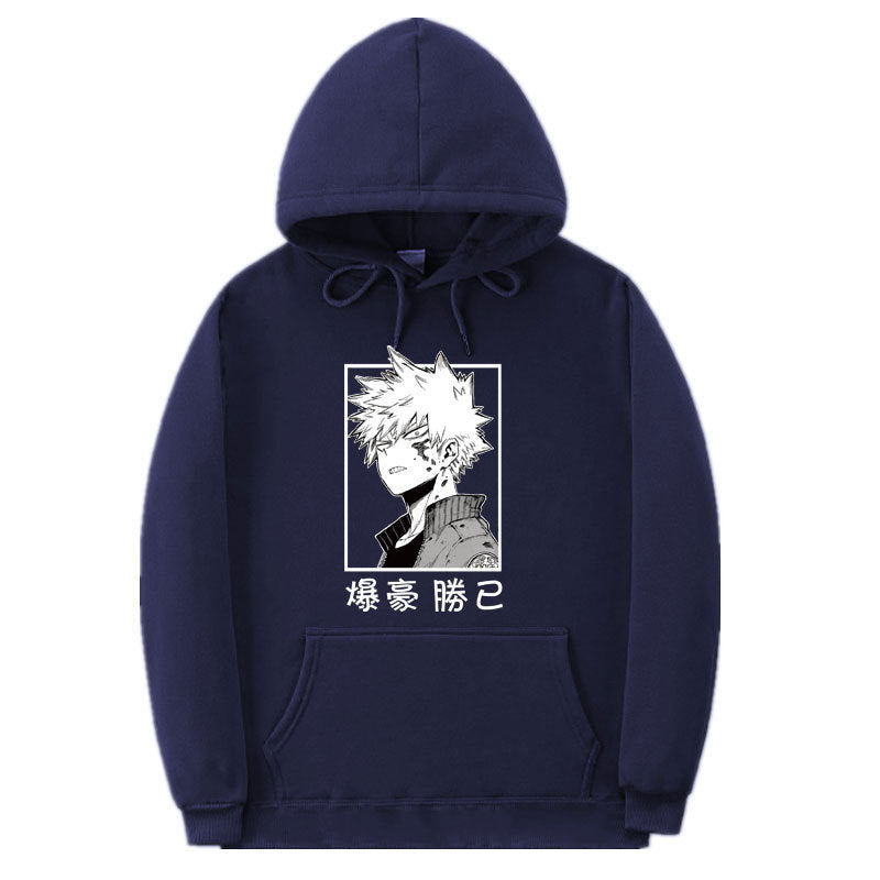 Unisex Boku Pattern Casual Pullover Hoodie