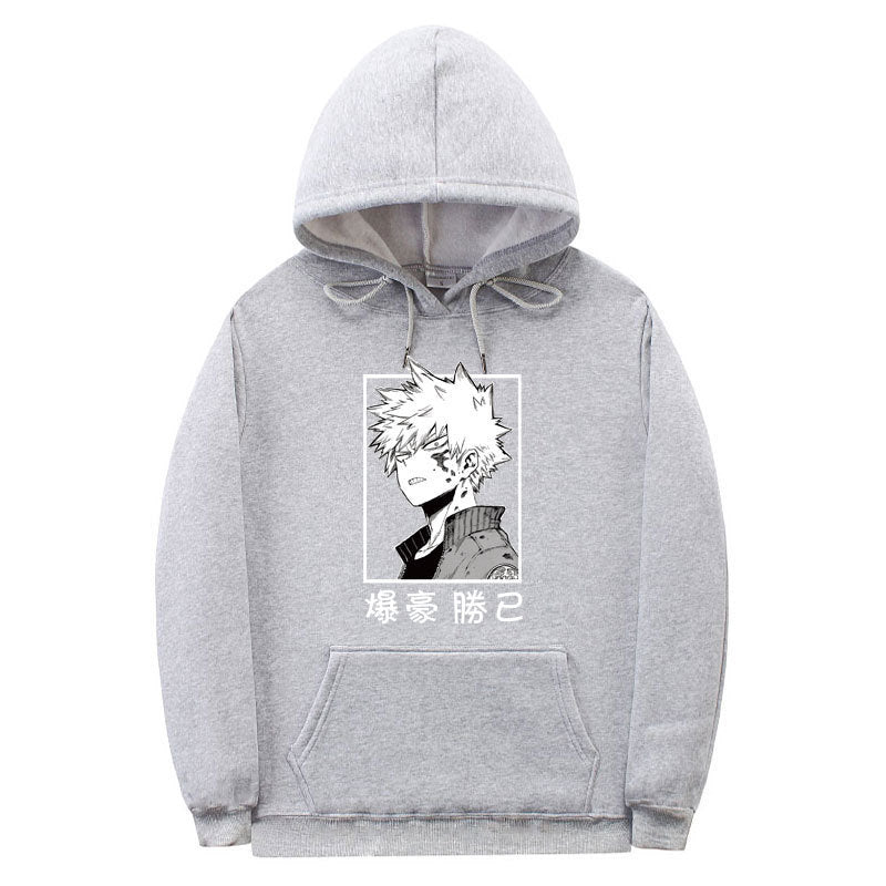 Unisex Boku Pattern Casual Pullover Hoodie