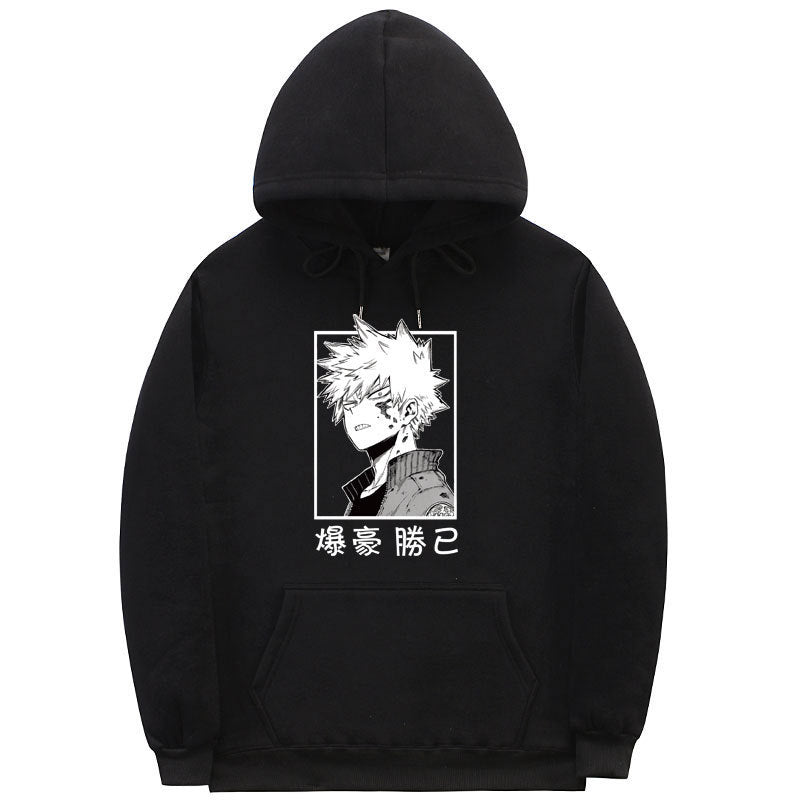 Unisex Boku Pattern Casual Pullover Hoodie