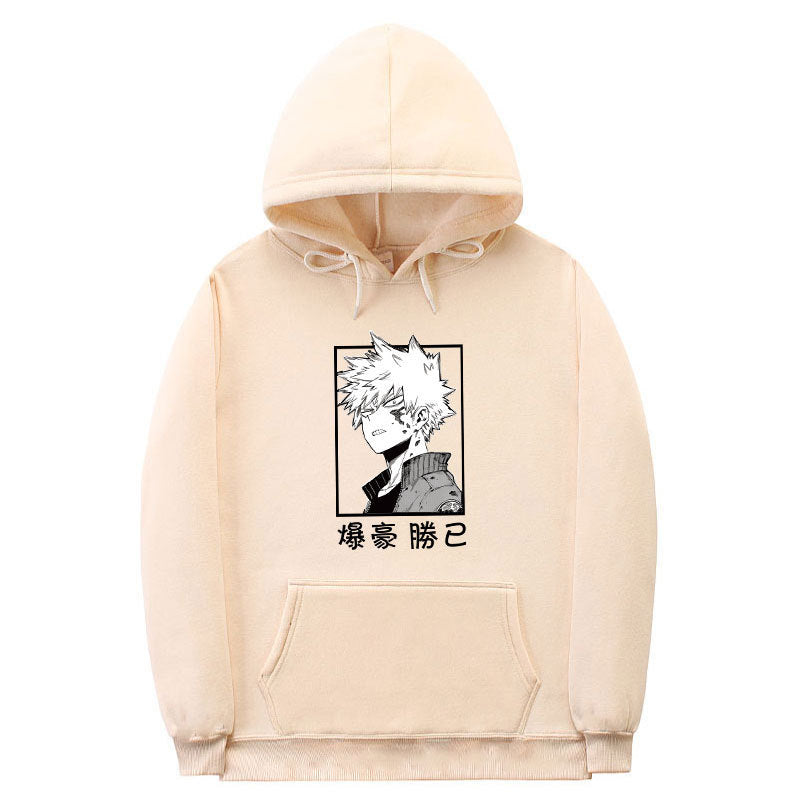 Unisex Boku Pattern Casual Pullover Hoodie