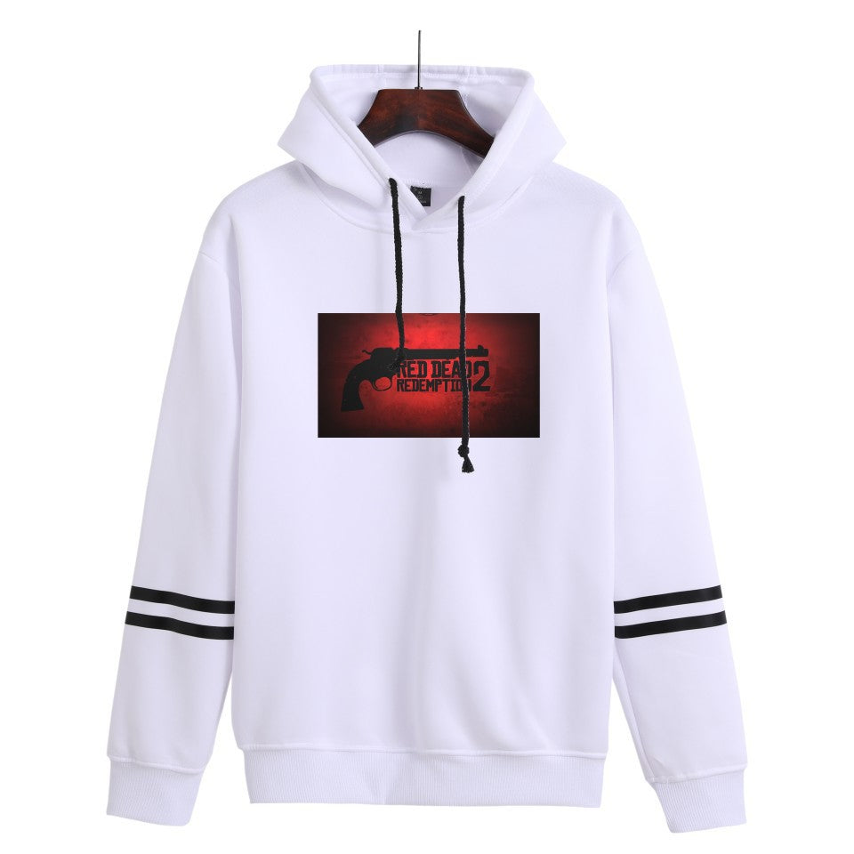 Trendy Unisex Game Logo Casual Hoodie