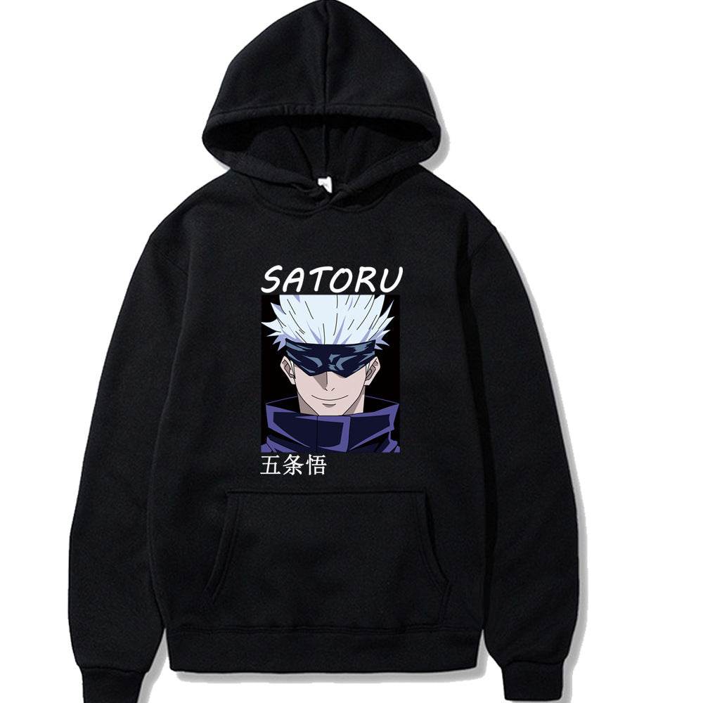 Unisex Satoru Gojo Printed Casual Loose Hoodie