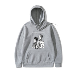 Casual Unisex Anime Graphic Loose Hoodie