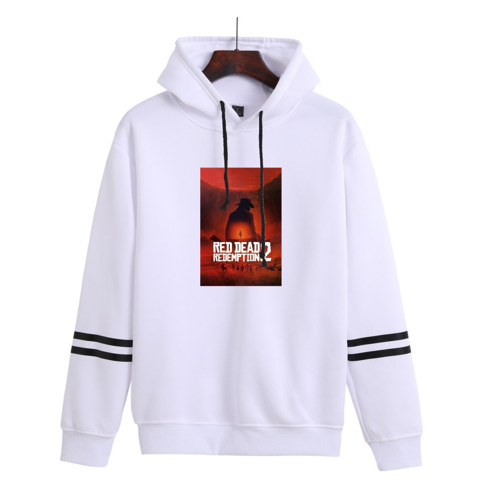 Trendy Unisex Game Logo Casual Hoodie