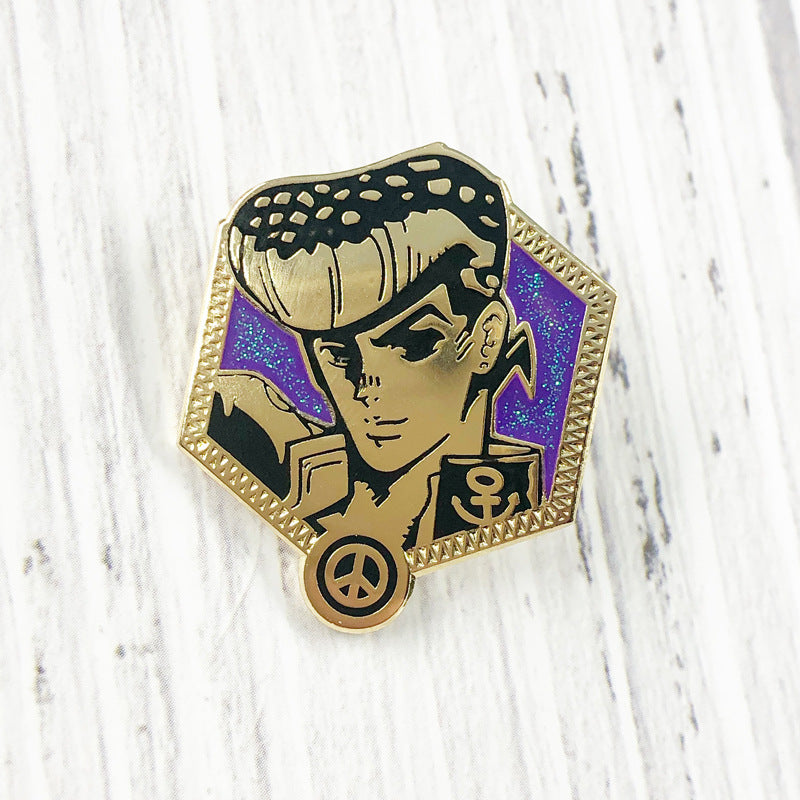 Creative JOJO Glitter Brooch Badge