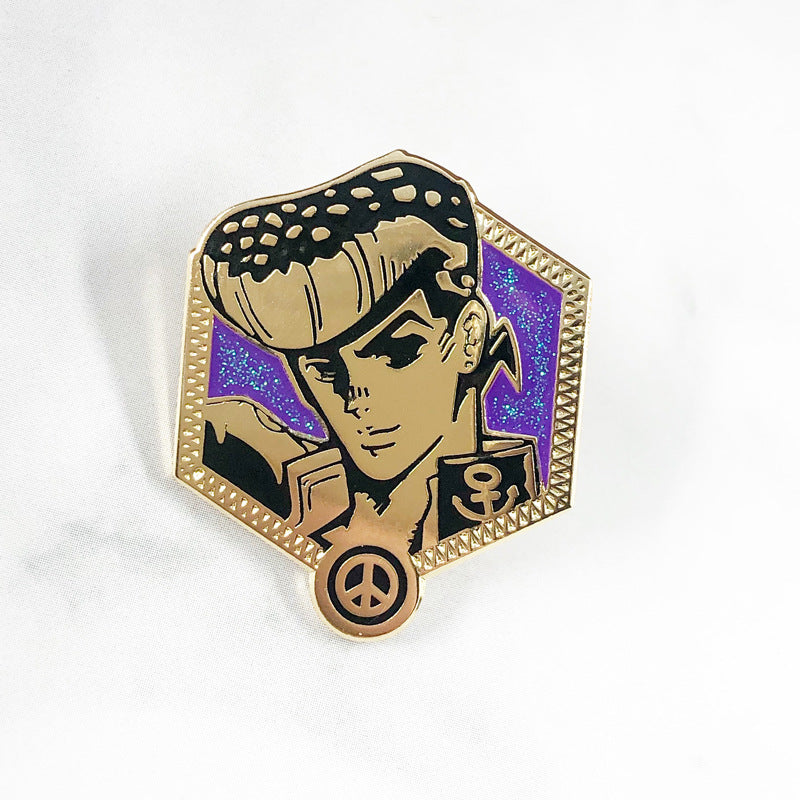 Creative JOJO Glitter Brooch Badge