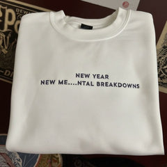 New Year Embroidered Sweatshirt