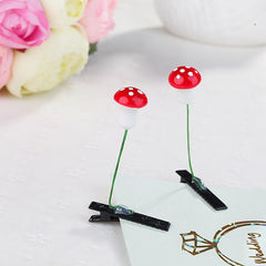 8PCS GREEN LEAF HAIR CLIPS