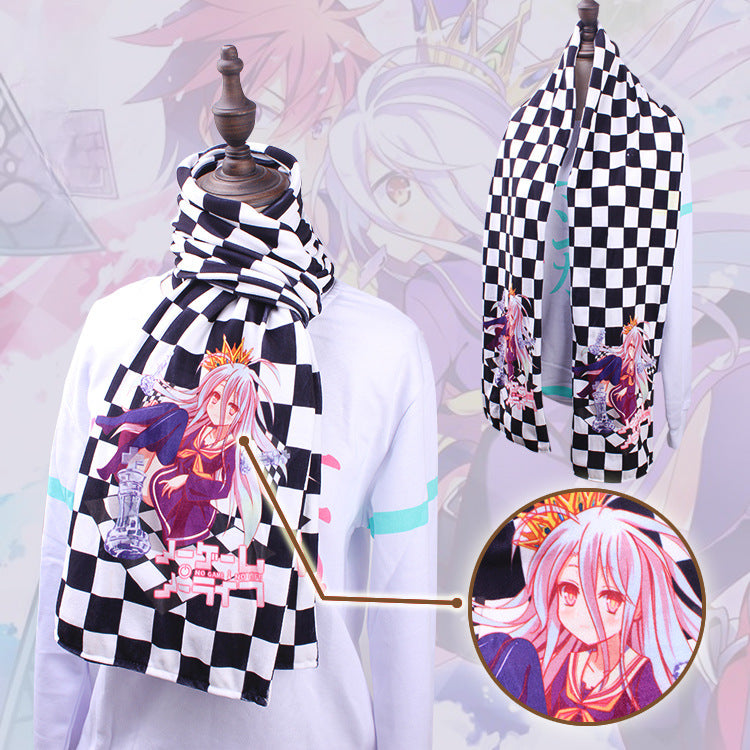 Trendy Anime Warm Velvet Scarf