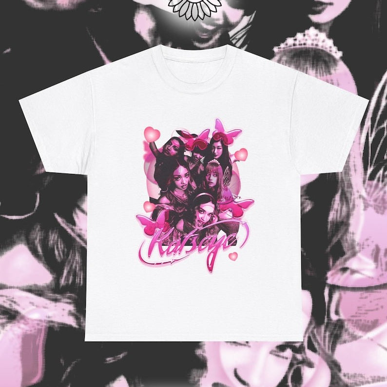 Vintage Kpop Graphic Printed Loose T-Shirt