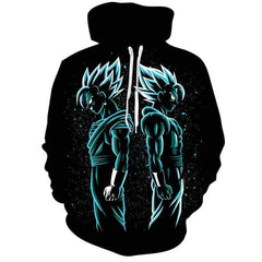 Unisex Anime Saiyan Digital Print Sports Hoodie