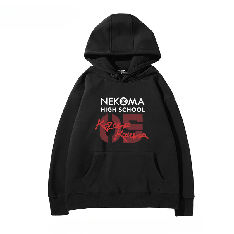 Unisex Anime Letter Cos Loose Hoodie