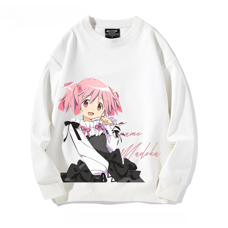 Casual Cute Girls Crew Neck Sweatshirt