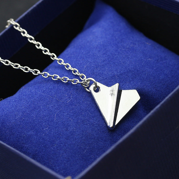 Chic Paper Plane Necklace