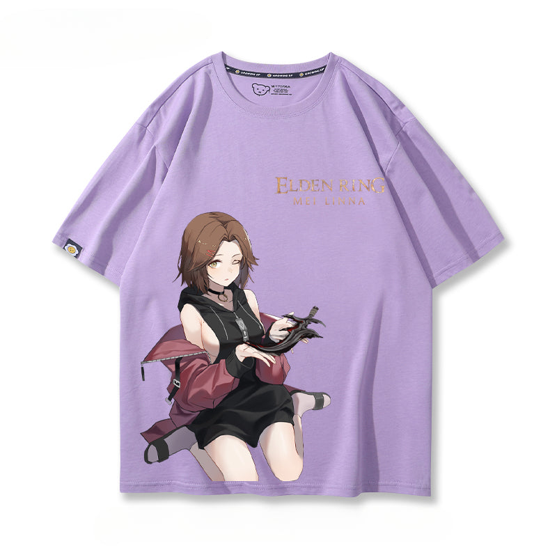 Cute Melina Game Cotton Summer T-shirt