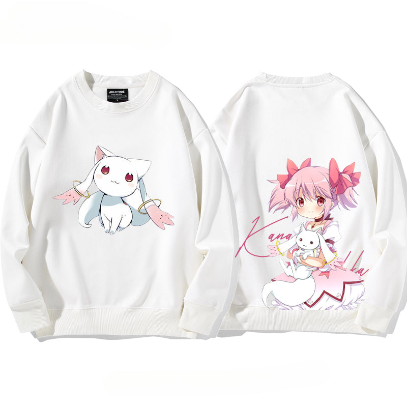 Casual Cute Girls Crew Neck Sweatshirt