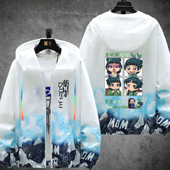 Girl's Anime Sunscreen Zipper Jacket