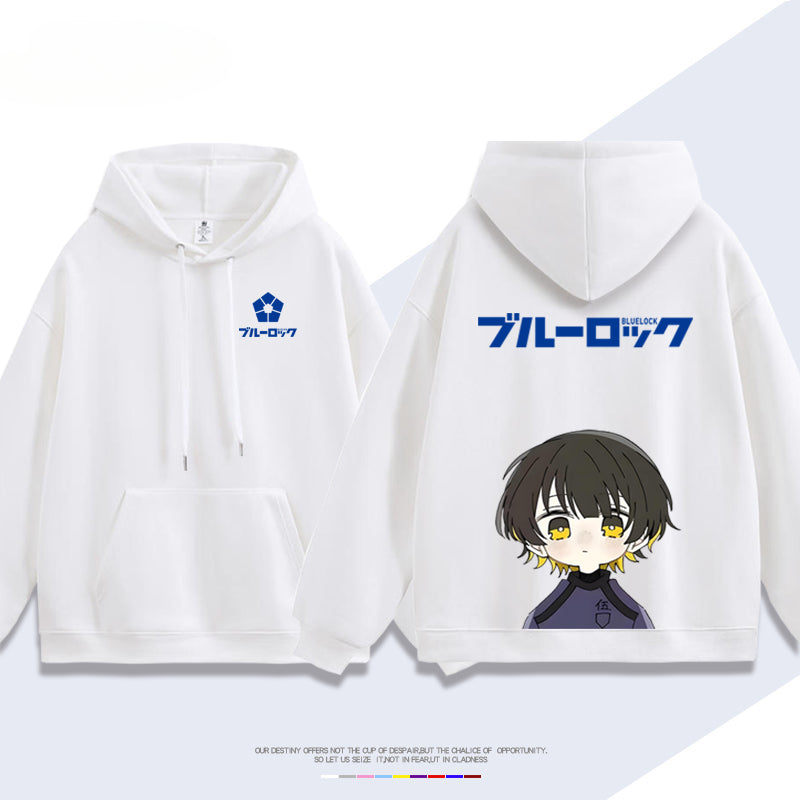 Unisex Anime Pattern Printed Pullover Hoodie