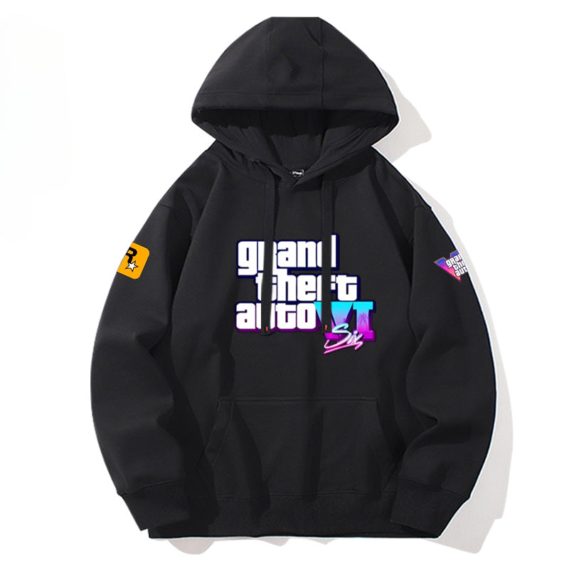 Unisex Game Logo Printed Casual Hoodie