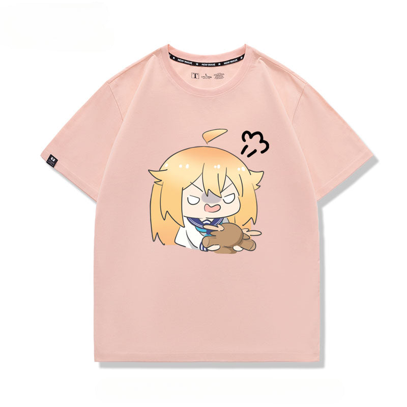 Unisex Anime Graphic Short-sleeved T-shirt