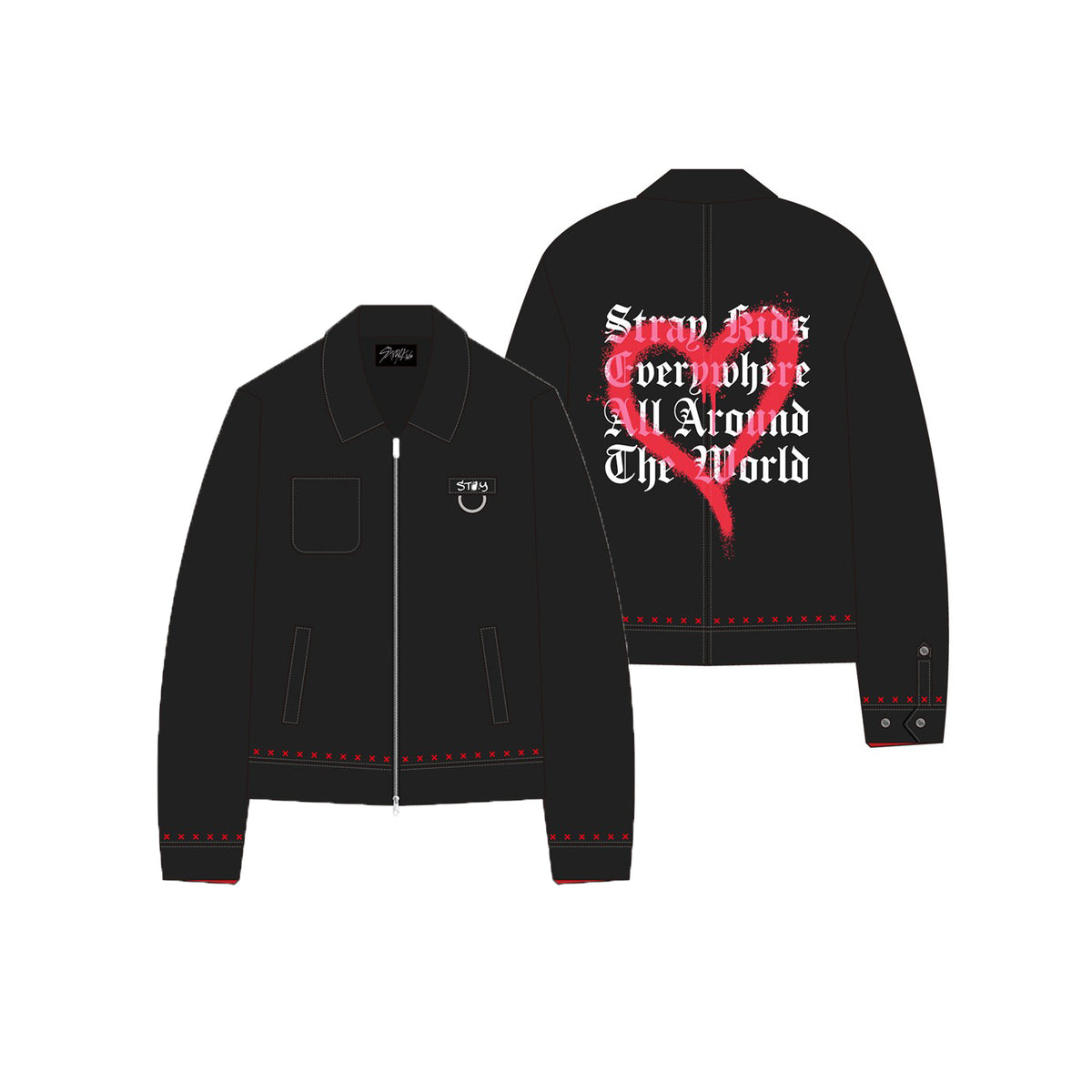 SKZ World Tour Dominate: celebrATE BANG CHAN Denim Jacket