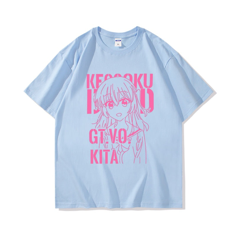 Women's Cotton Anime Short-sleeved T-shirt