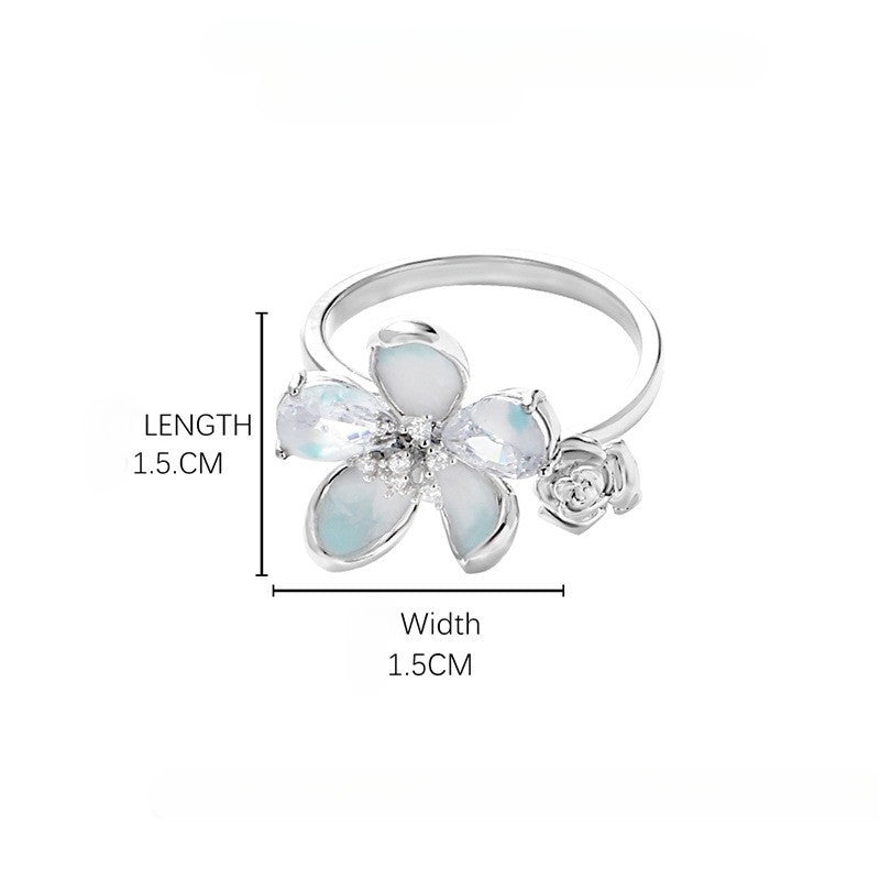Retro Zircon Game Cos Ring